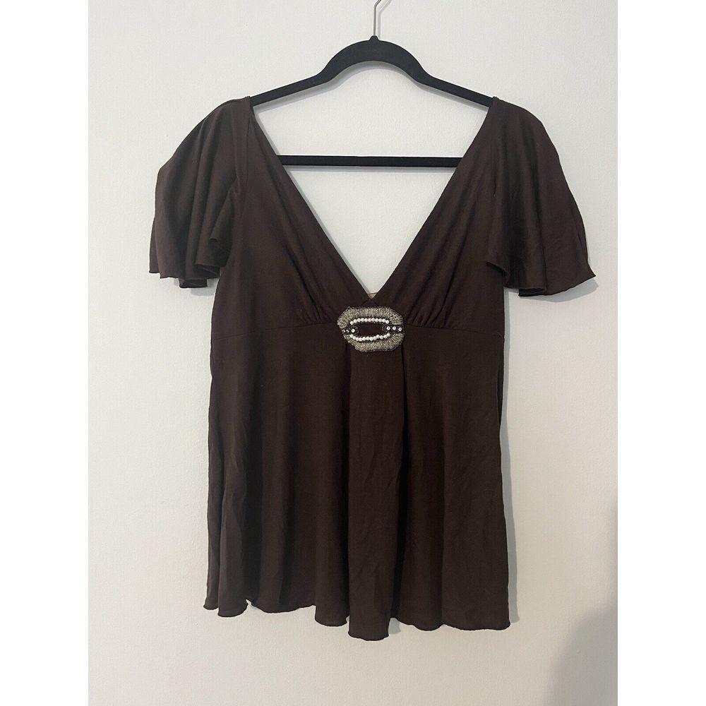 O & G Originals Brown Blouse Size‎ L